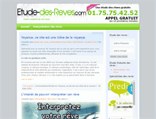 Tablet Screenshot of etude-des-reves.com